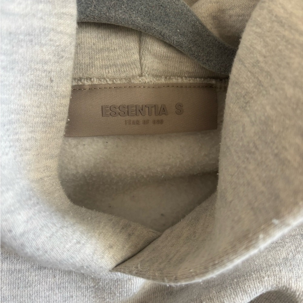 Essentials Light Gray Oversized Hoodie Size large - Picture 4 of 5